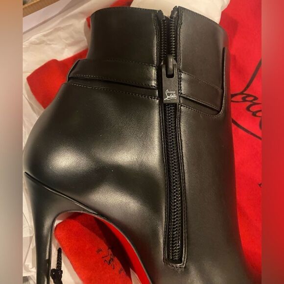 Lock So Kate Leather Red Sole Booties - Picture 12 of 13